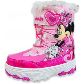 Girls' Fashion Shoes Boots | Josmo Kids Girls Minnie Mouse Boots Water Resistant Snow Boots Toddler Girl