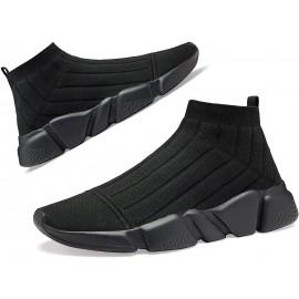 Santiro Women's Walking Athletic Shoes Breathable Knit Slip On Sneakers