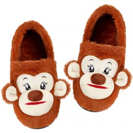 Girls' Fashion Shoes Slippers | FurryLife Fuzzy Animal Slippers For Girls Embroidered Cute and Cozy Non-Skid House Shoes for Indoor outdoor