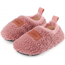 Girls' Fashion Shoes Slippers | Kids Toddler Houes Slippers Indoor Home Shoes Warm Lightweight Socks for Boys Girls Baby with Non-Slip Rubber Sole