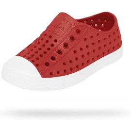 Boys' Fashion Shoes Athletic | Native Shoes Jefferson Child Kids Lightweight Sneaker Torch Red Shell White 2 M US Little Kid