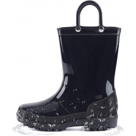 Boys' Fashion Shoes Boots | HugRain Toddler Kids Lightweight Adorable Rain Boots